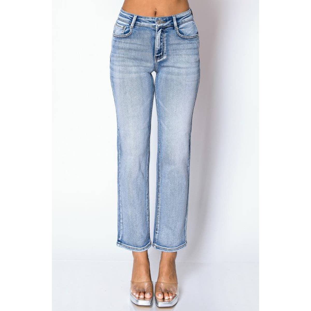 STRAIGHT LEG DENIM JEANS (3 Shade Options)
