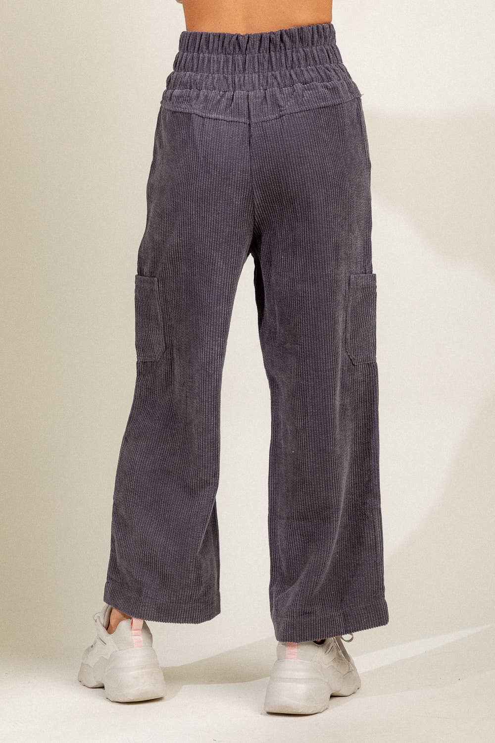 Corduroy wide leg pants