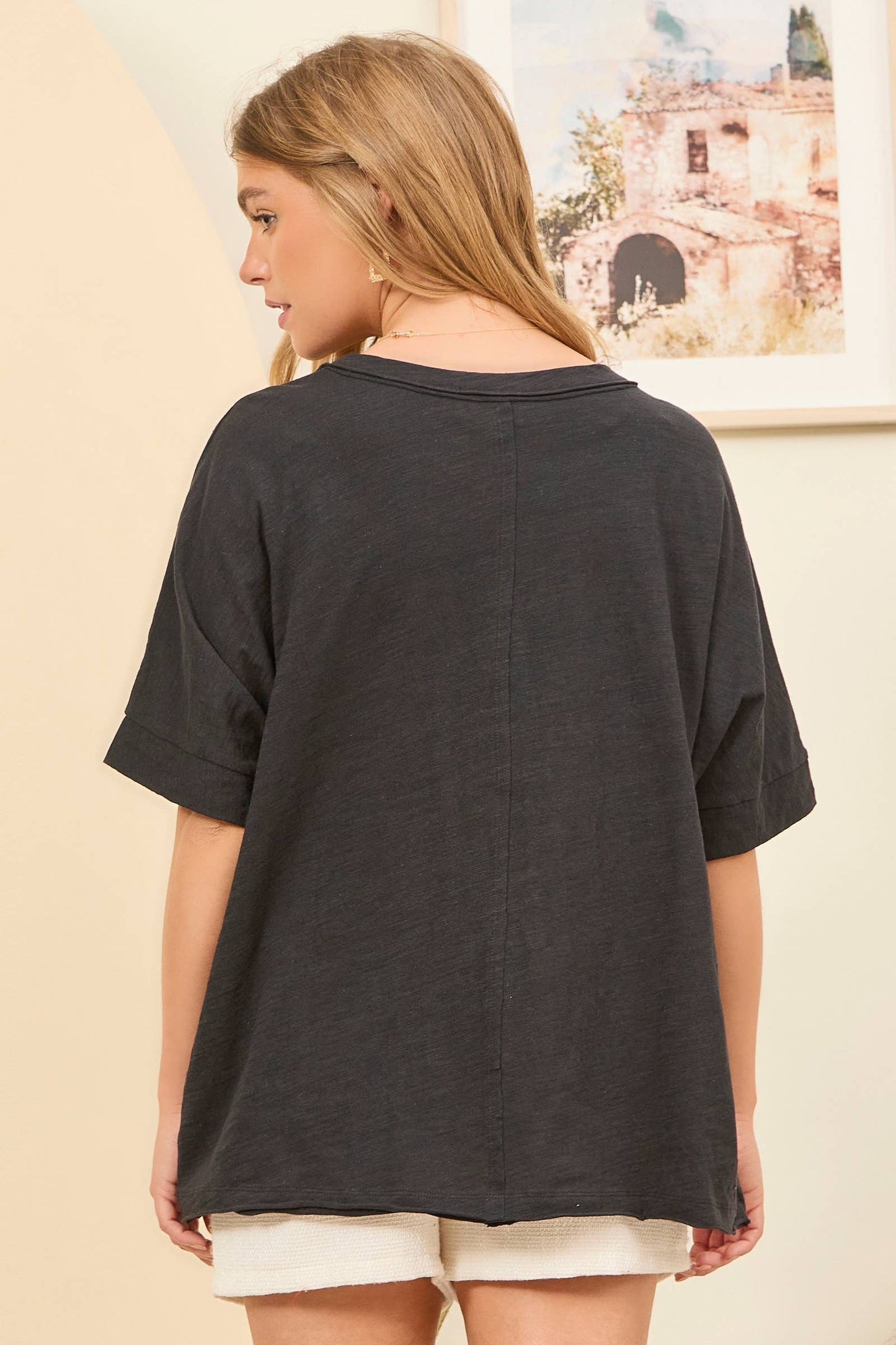 Front Pocket Breathable Cotton Top