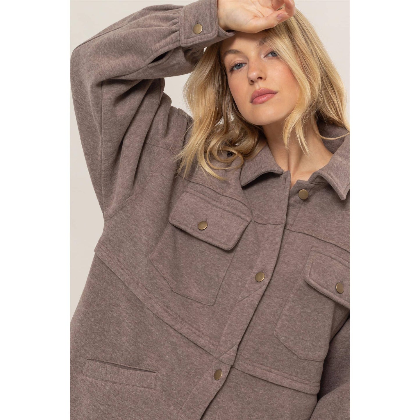 Washed Fleece French Terry Jacket
