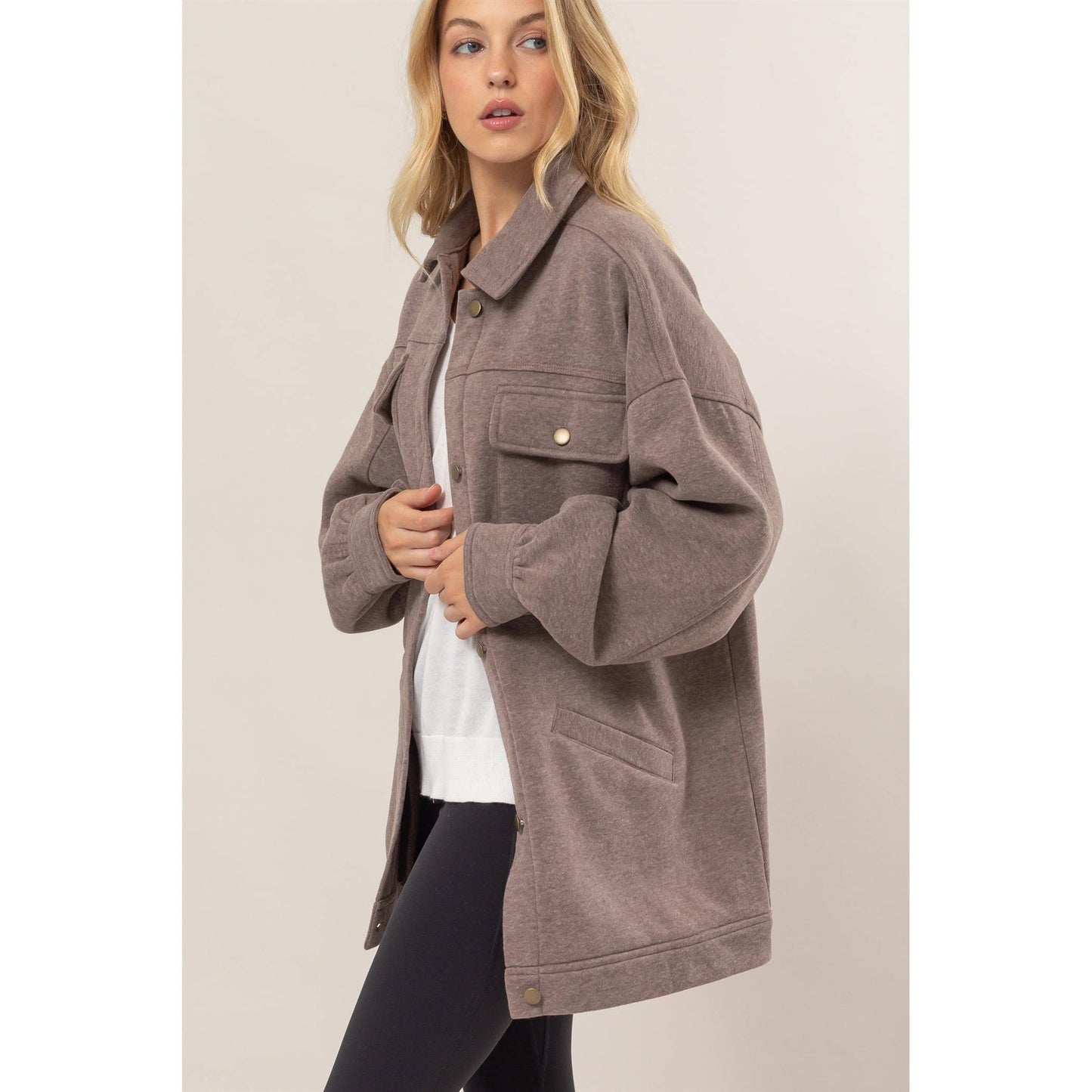 Washed Fleece French Terry Jacket