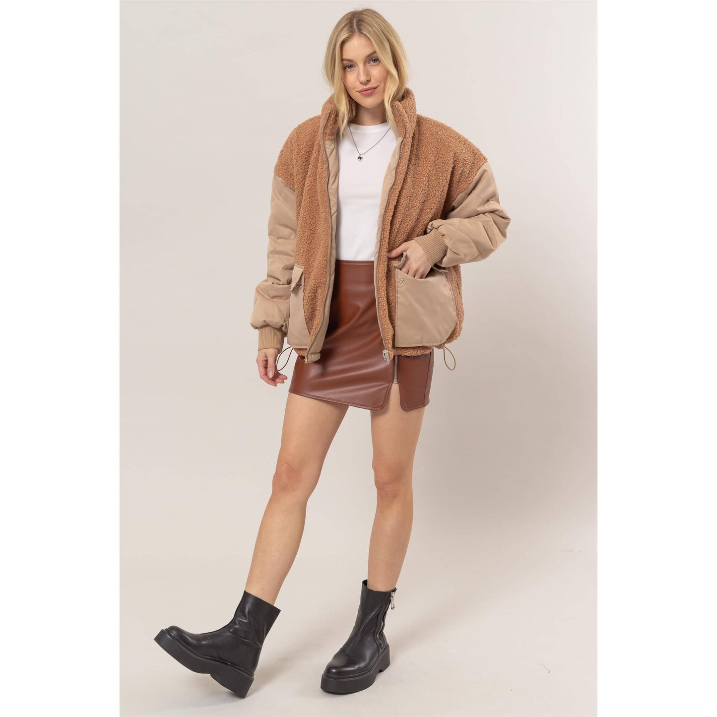 Reversible Fur Puffer Jacket