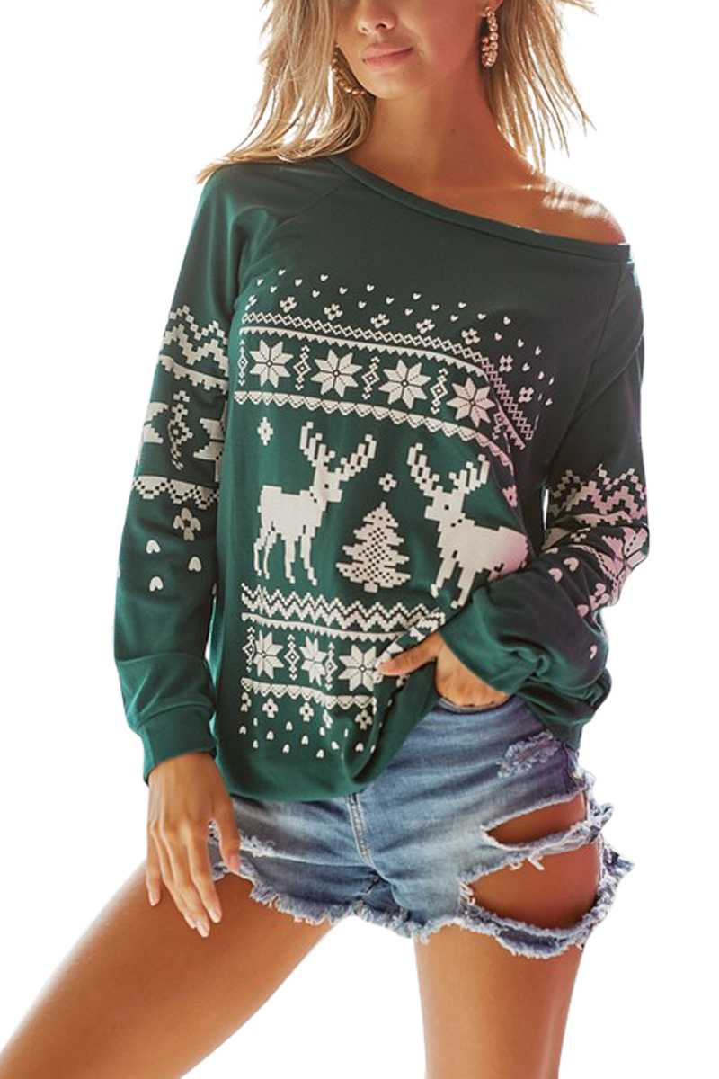 Rudolph Graphic French Terry Top