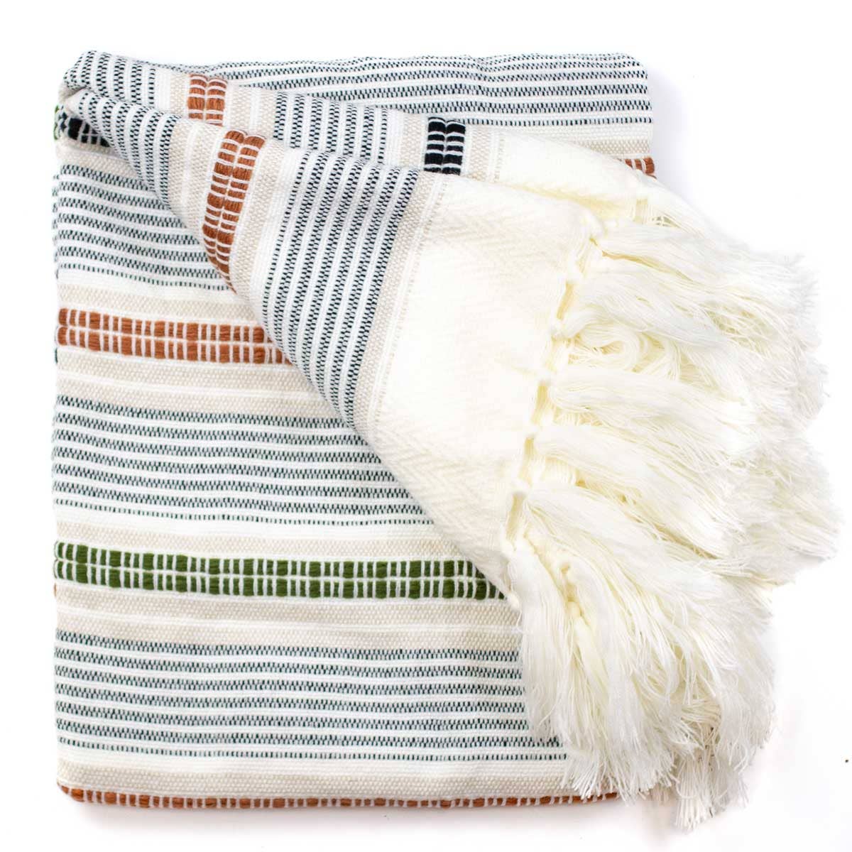 Melshire Throw Cream/Multi 50x60