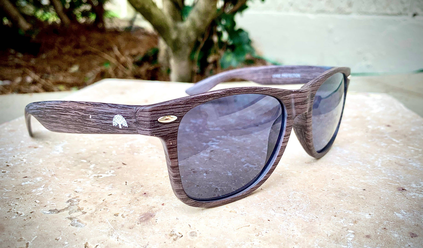 Uptown PC Grey Wood Grain Polarized Sunglasses