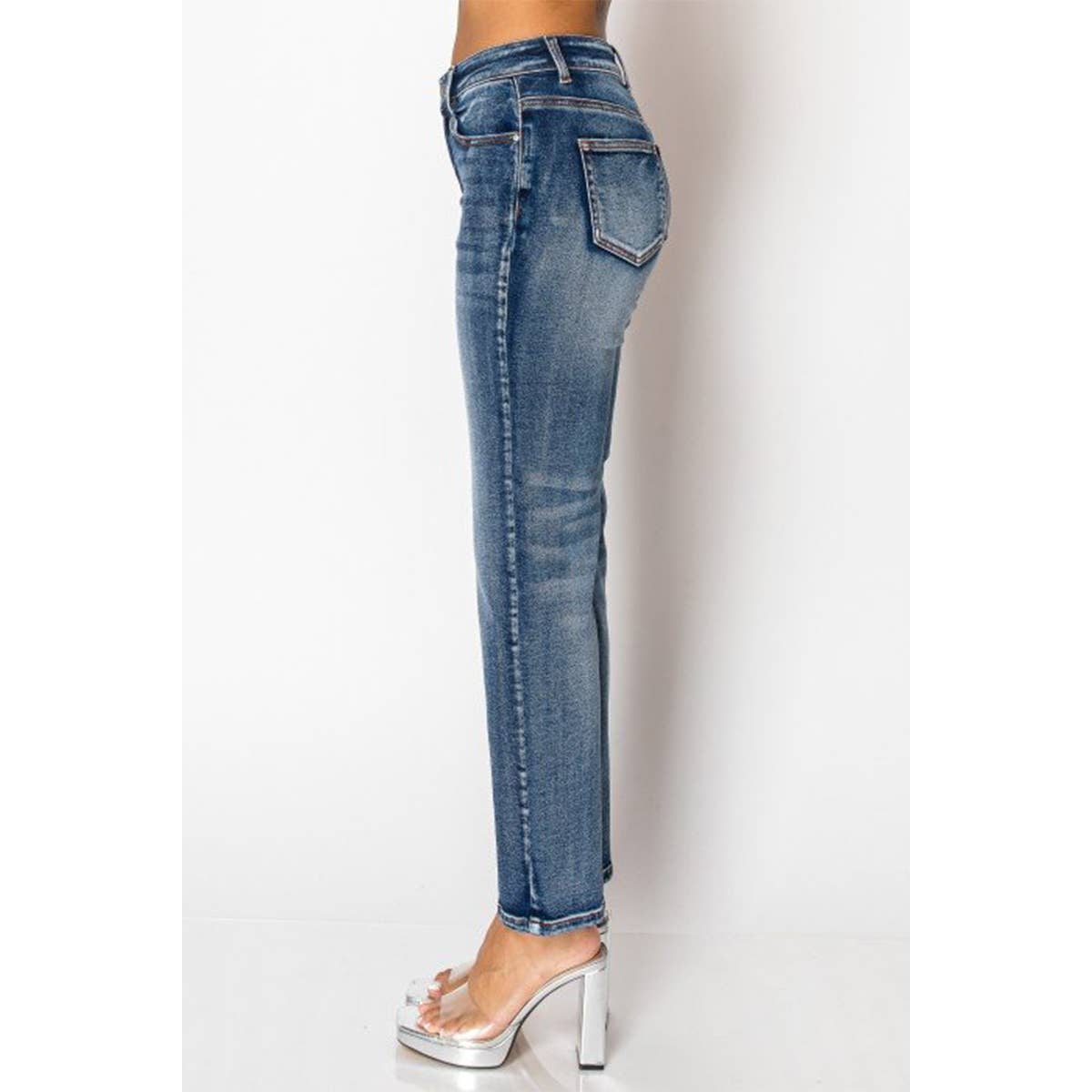 STRAIGHT LEG DENIM JEANS (3 Shade Options)