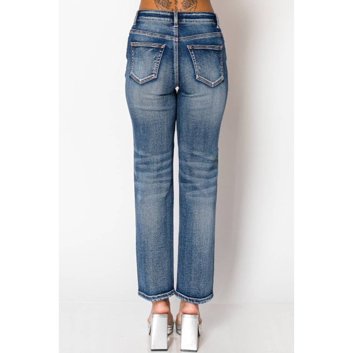 STRAIGHT LEG DENIM JEANS (3 Shade Options)