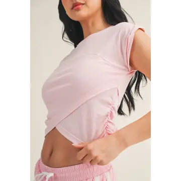 Slub Crossover Top