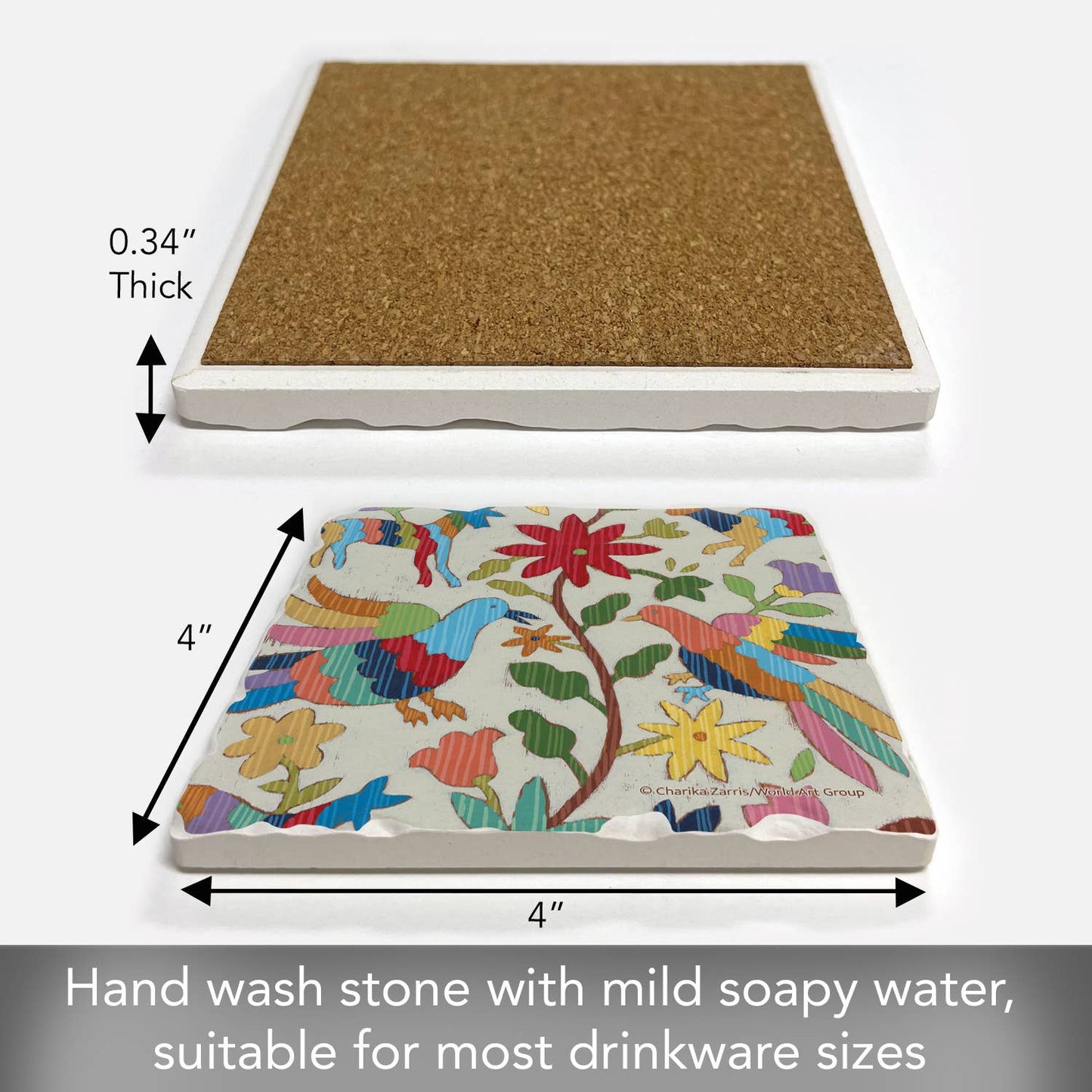 Thirstystone "Otomi Embroidery" Single Absorbent Coaster