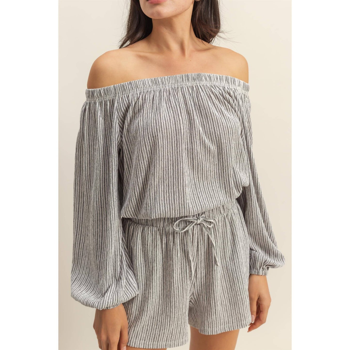 Off Shoulder Top And Short Set (Sold as Separates)