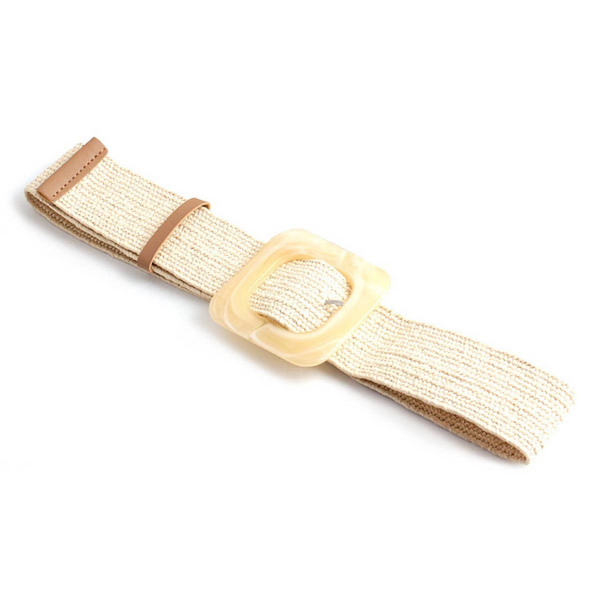 ROUND BUCKLE FASHION STRETCH BELT