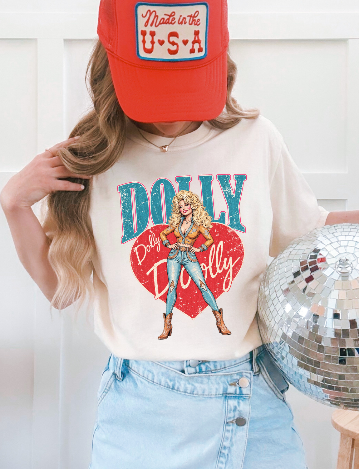 Dolly Red Heart T-Shirt