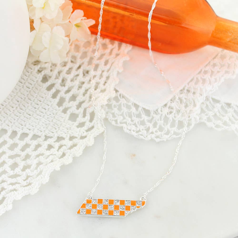 16" Tennessee Crystal Logo Necklace