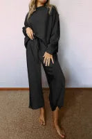 Ultra Loose Textured 2pcs Slouchy Outfit (Sold as Separates)