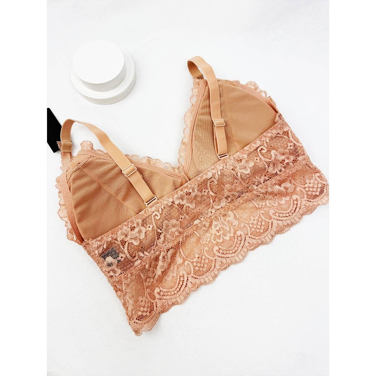 Floral Lace Bralette with Adjustable Straps