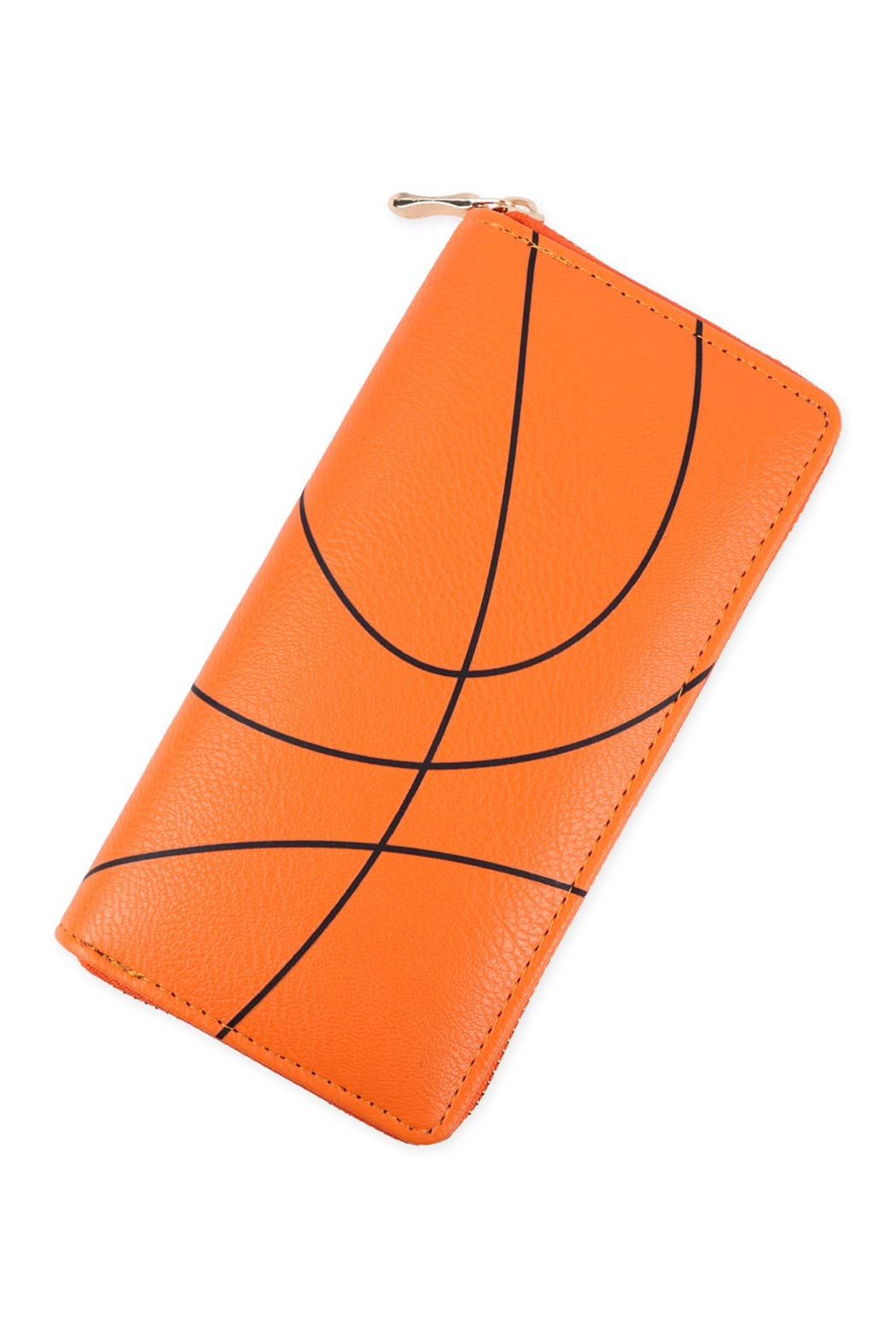 Basketball Zipper Leather Wallet