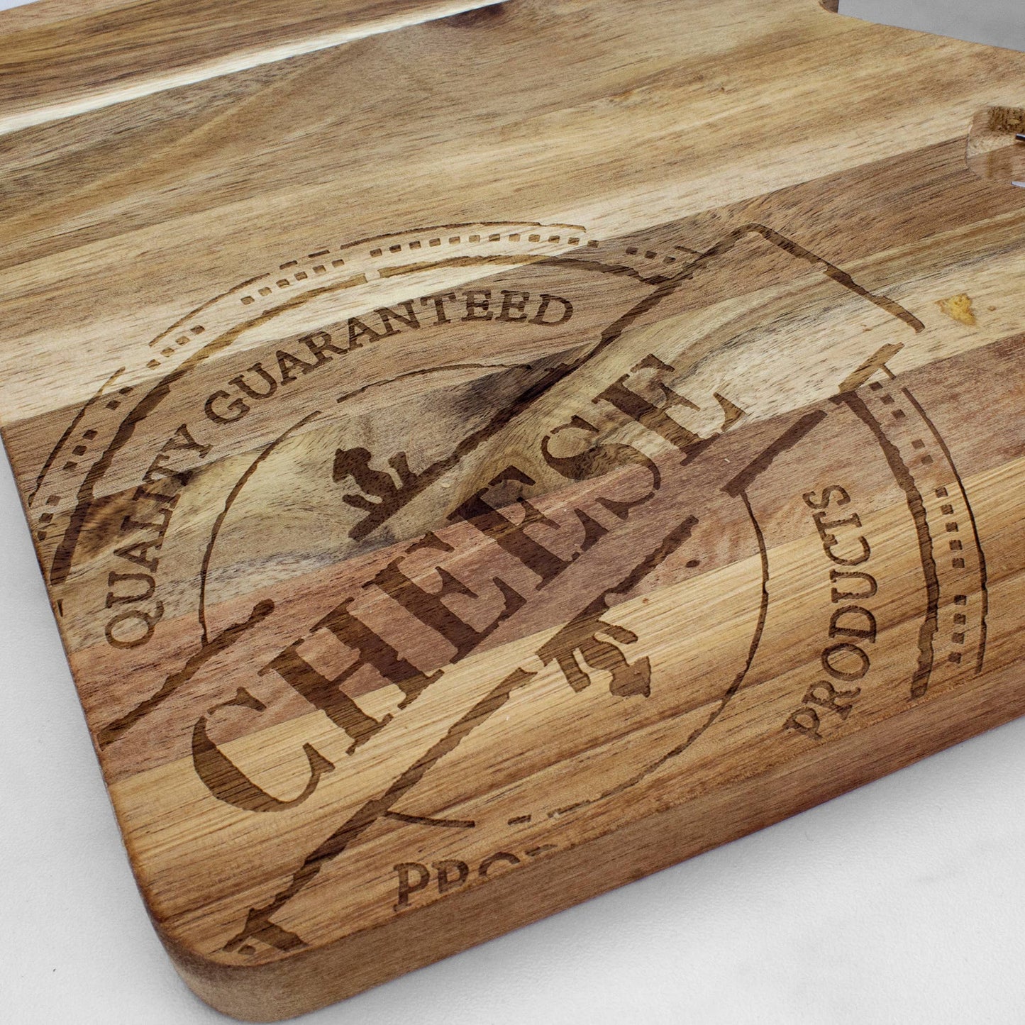 TB Home 4-Pc. Acacia Wood Cheese Board & Cheese Tool Set