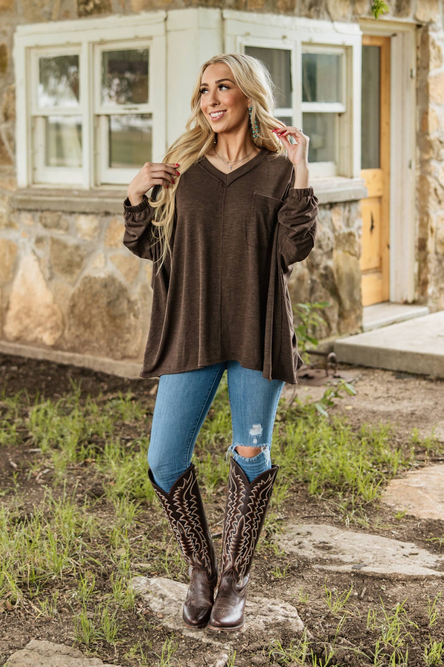 Soft Relaxed Draped Top