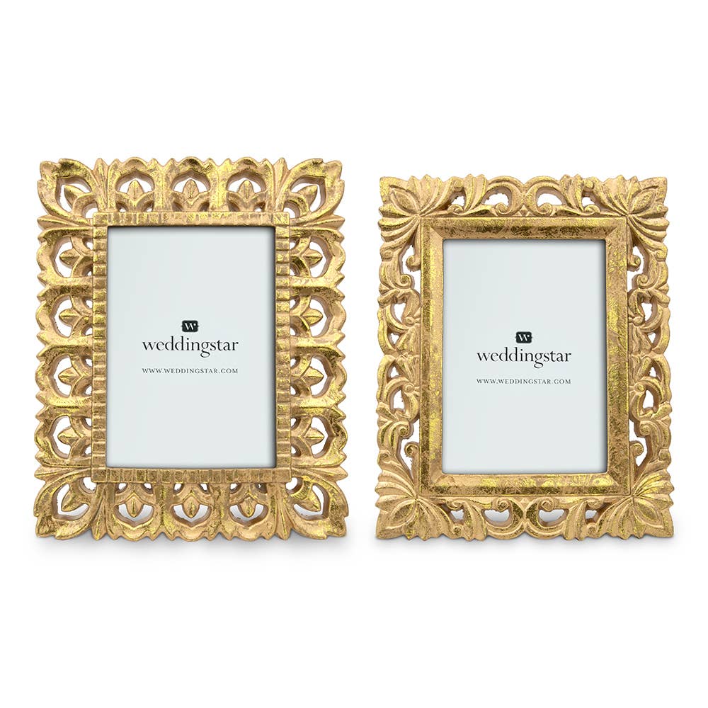 Gold Ornate Wood Decorative Picture Frame