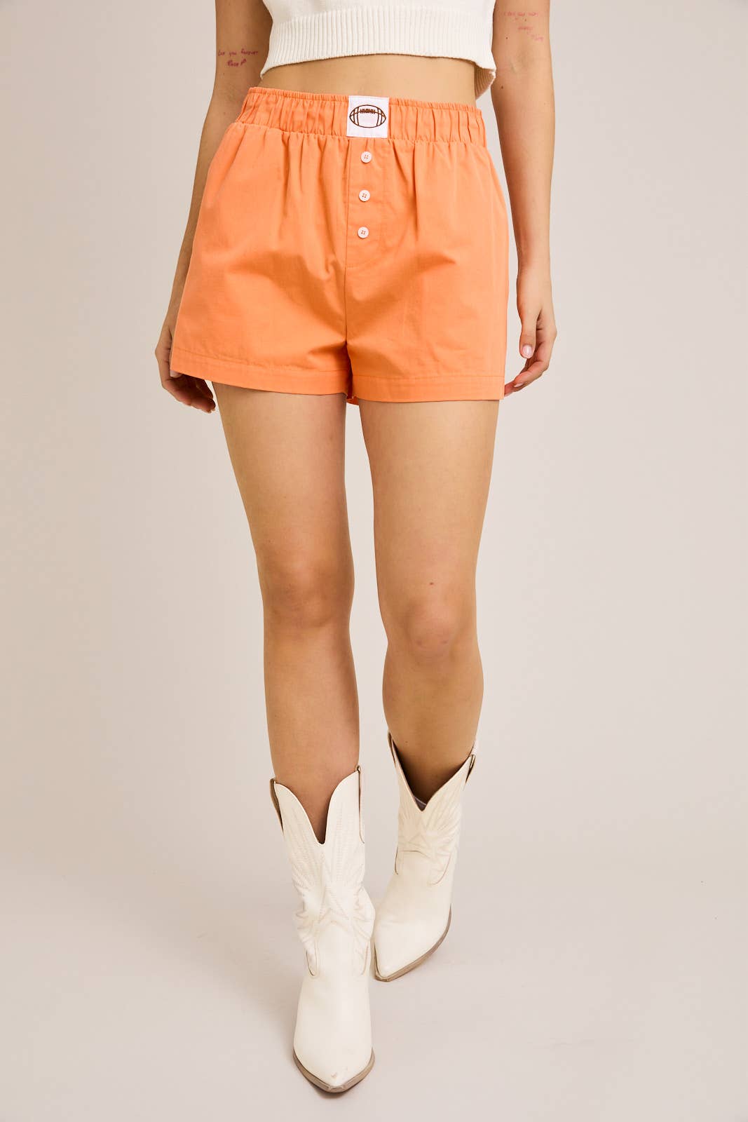 HIGH WAISTED BOXY SHORTS