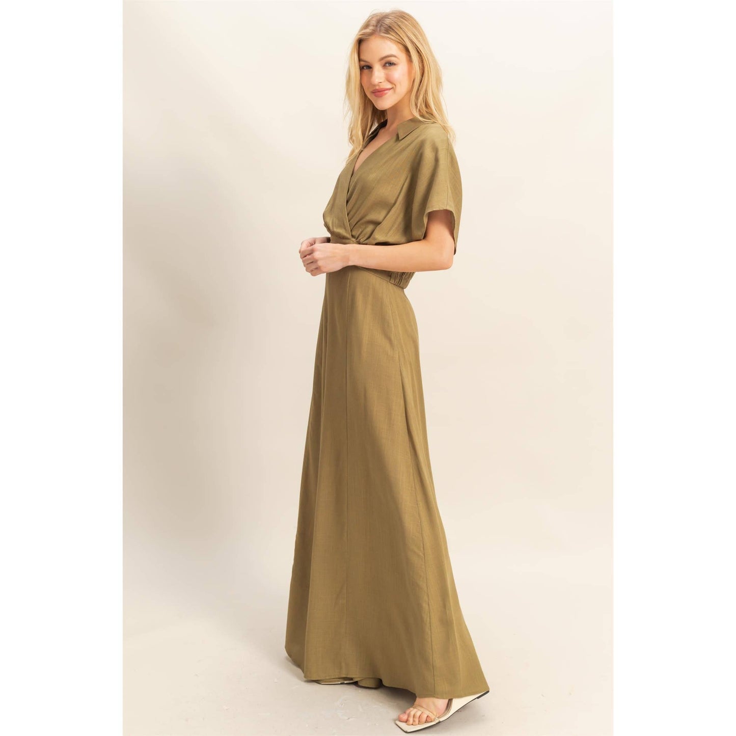 Surplice Top And Palazzo Pants Set (Sold as Separates)