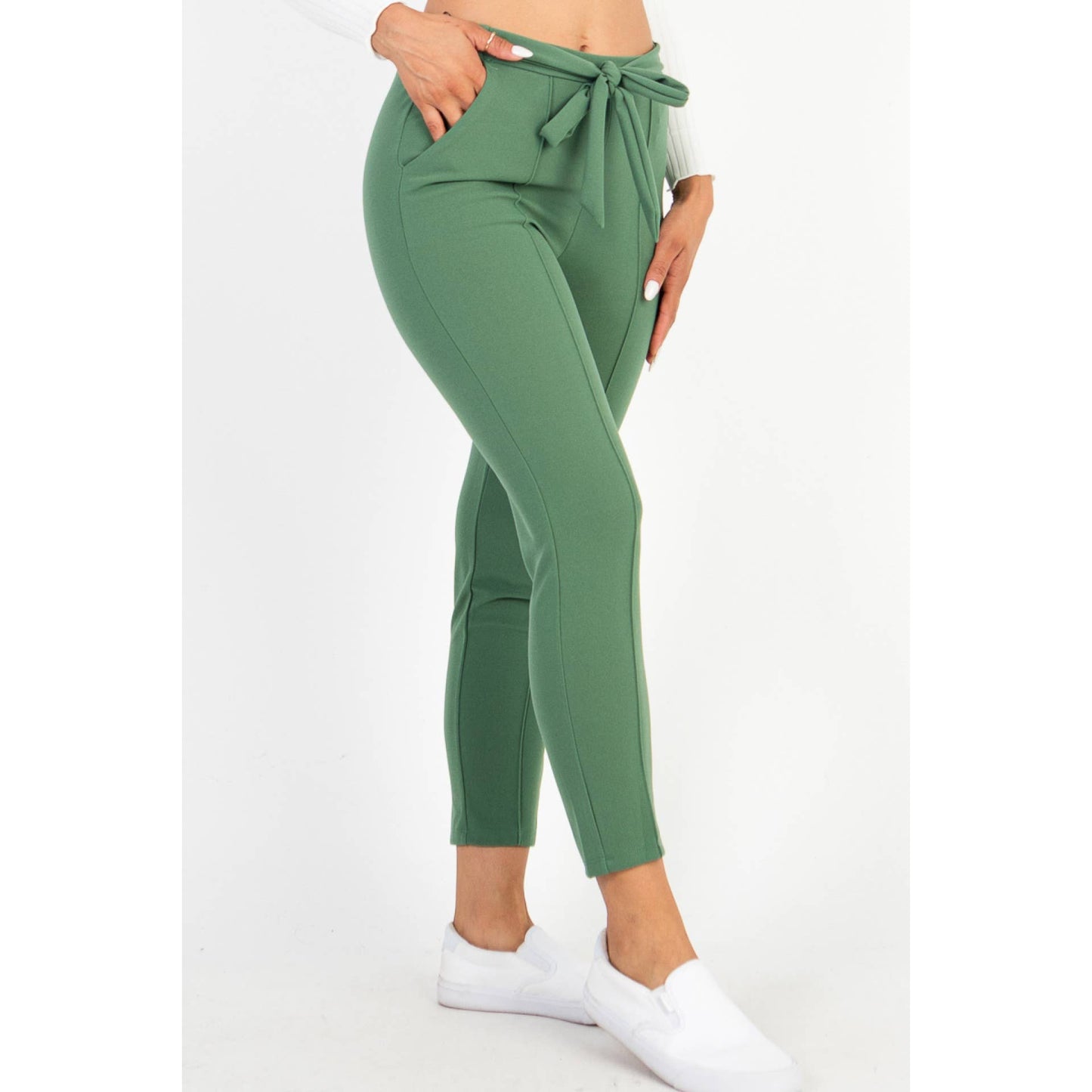 Knit Tie Front Pants