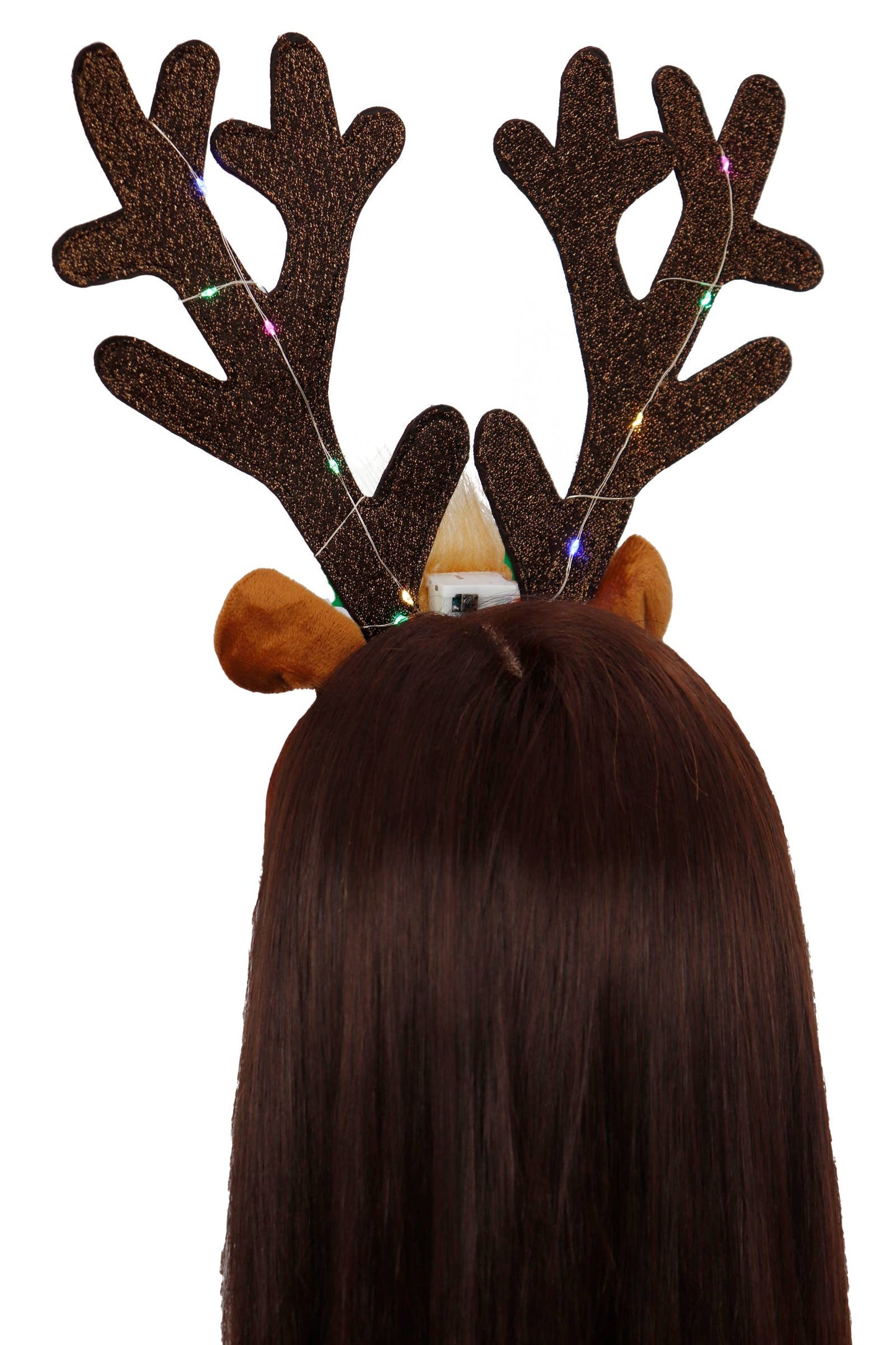 Oversized Rudolph Antler LED Light-Up Hairband