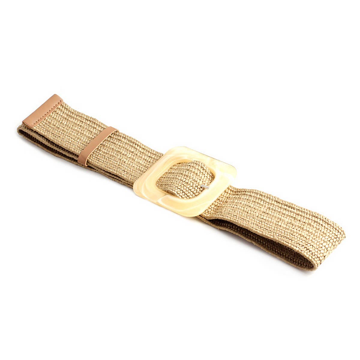ROUND BUCKLE FASHION STRETCH BELT