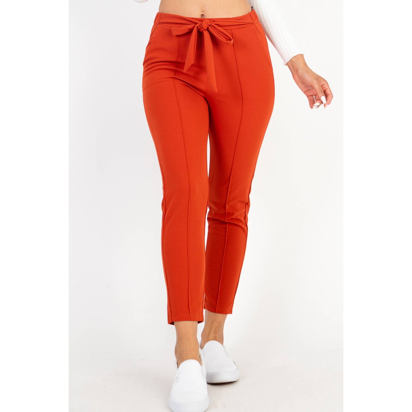 Knit Tie Front Pants