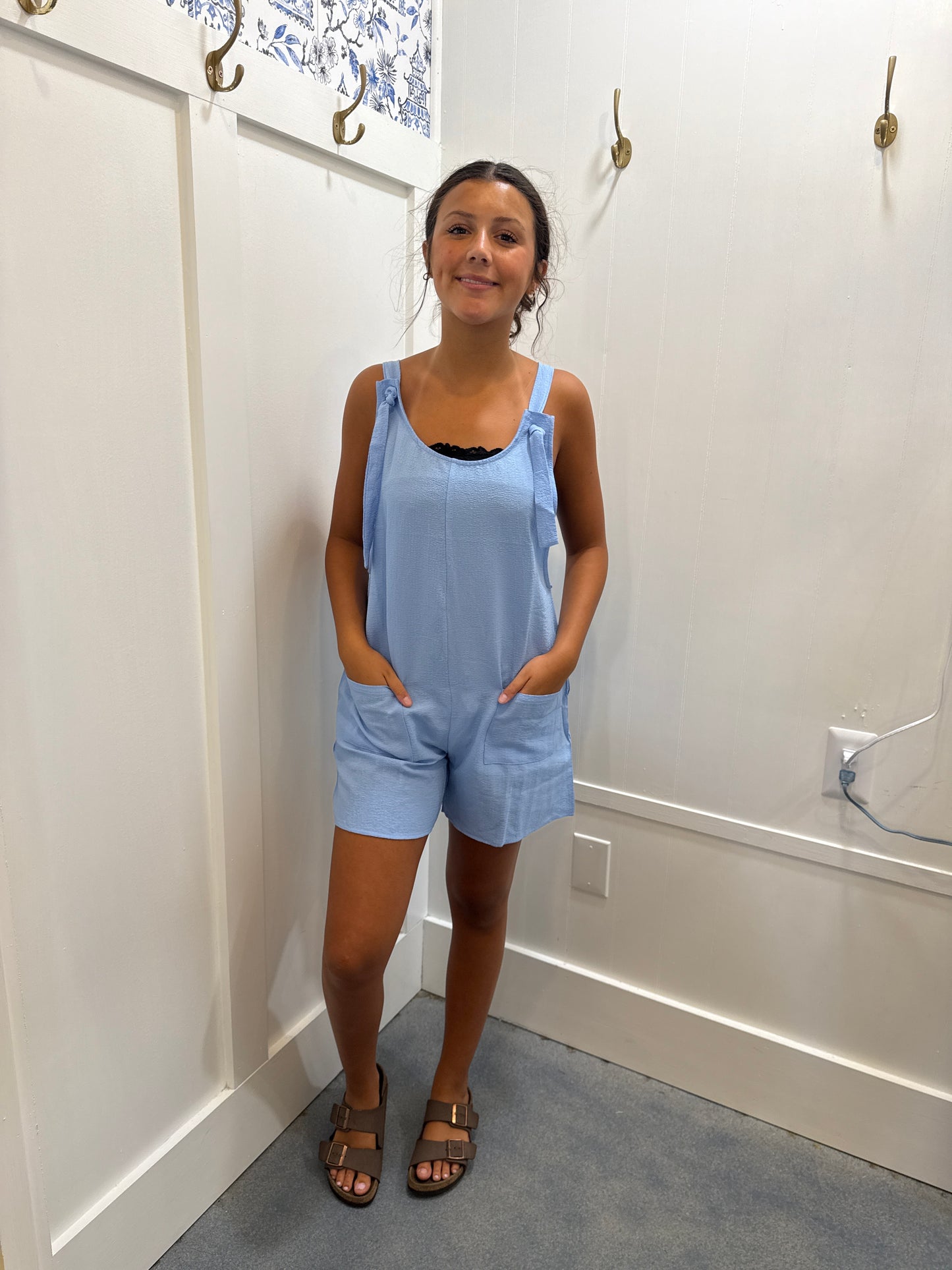 SUMMER CASUAL SUSPENDERS ROMPERS SHORT