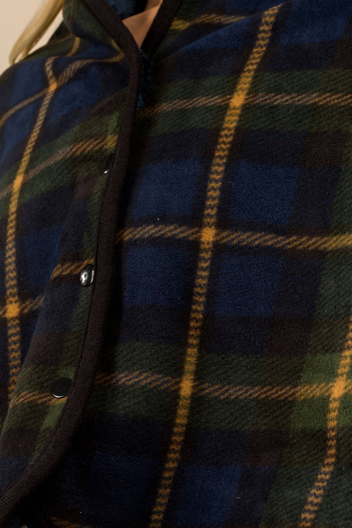 Plaid Blanket Shawl