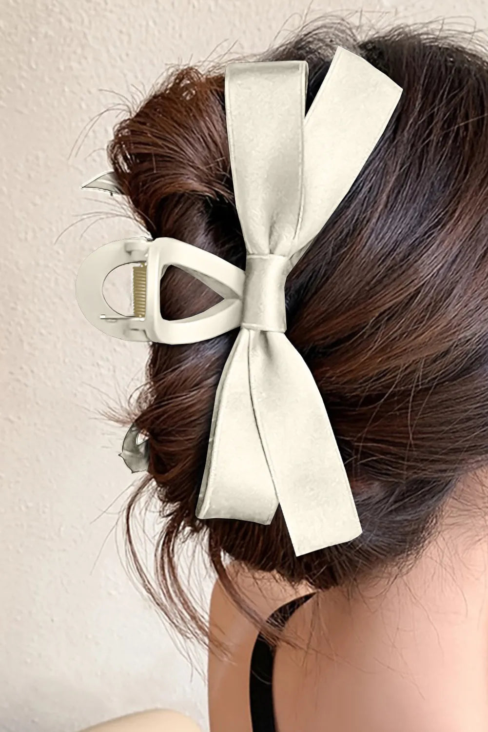 Bow Décor Large Hair Claw Clip