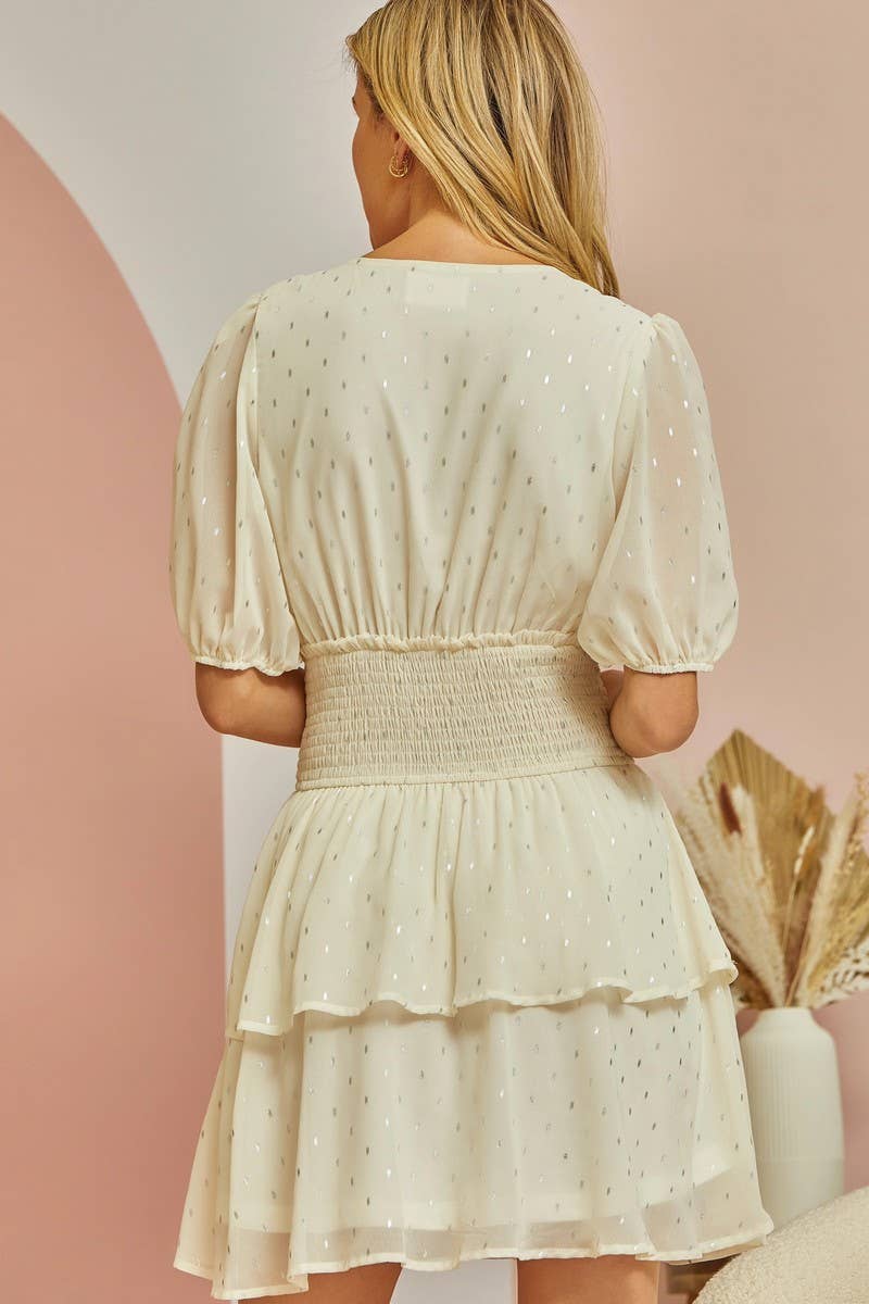 Tiered Dress With Smocked Waist