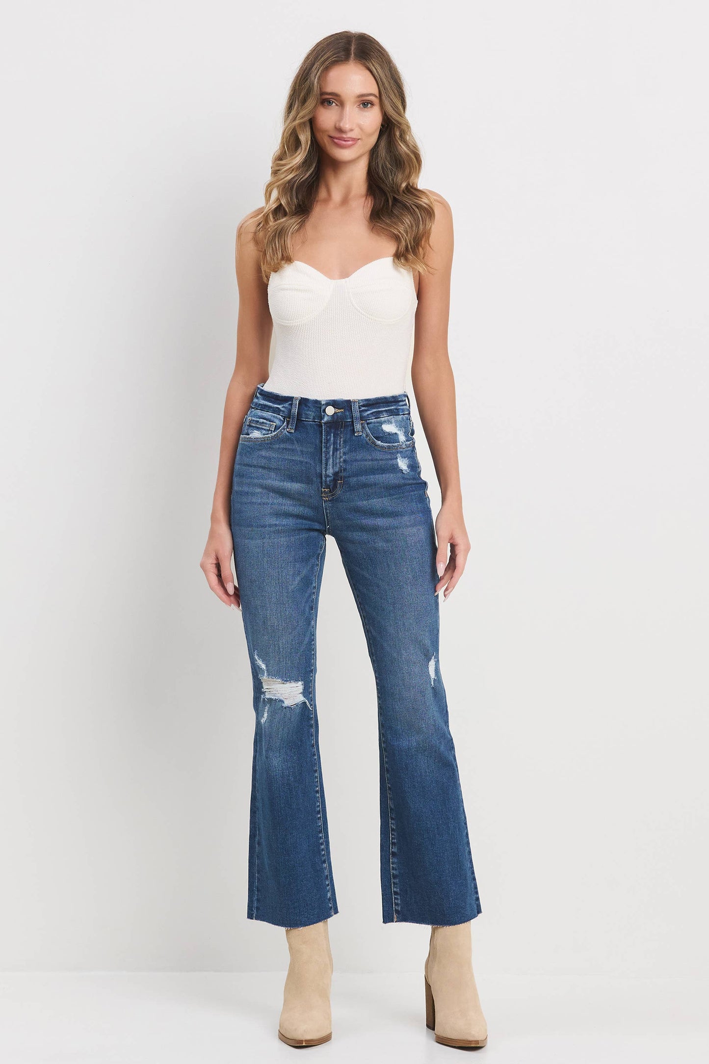 High Rise Crop Flare