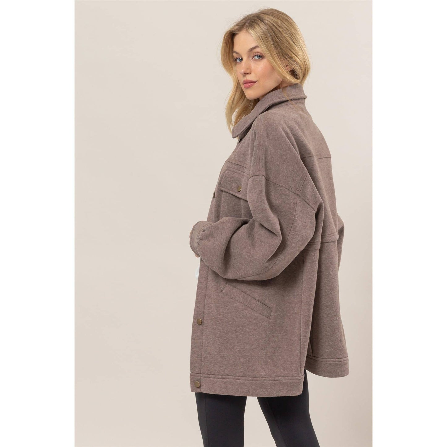 Washed Fleece French Terry Jacket