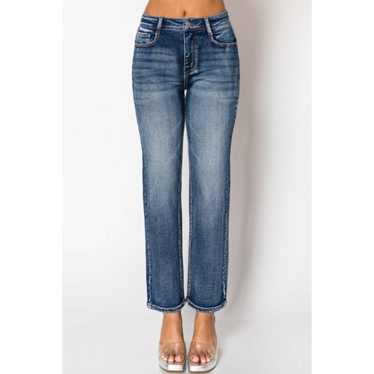 STRAIGHT LEG DENIM JEANS (3 Shade Options)