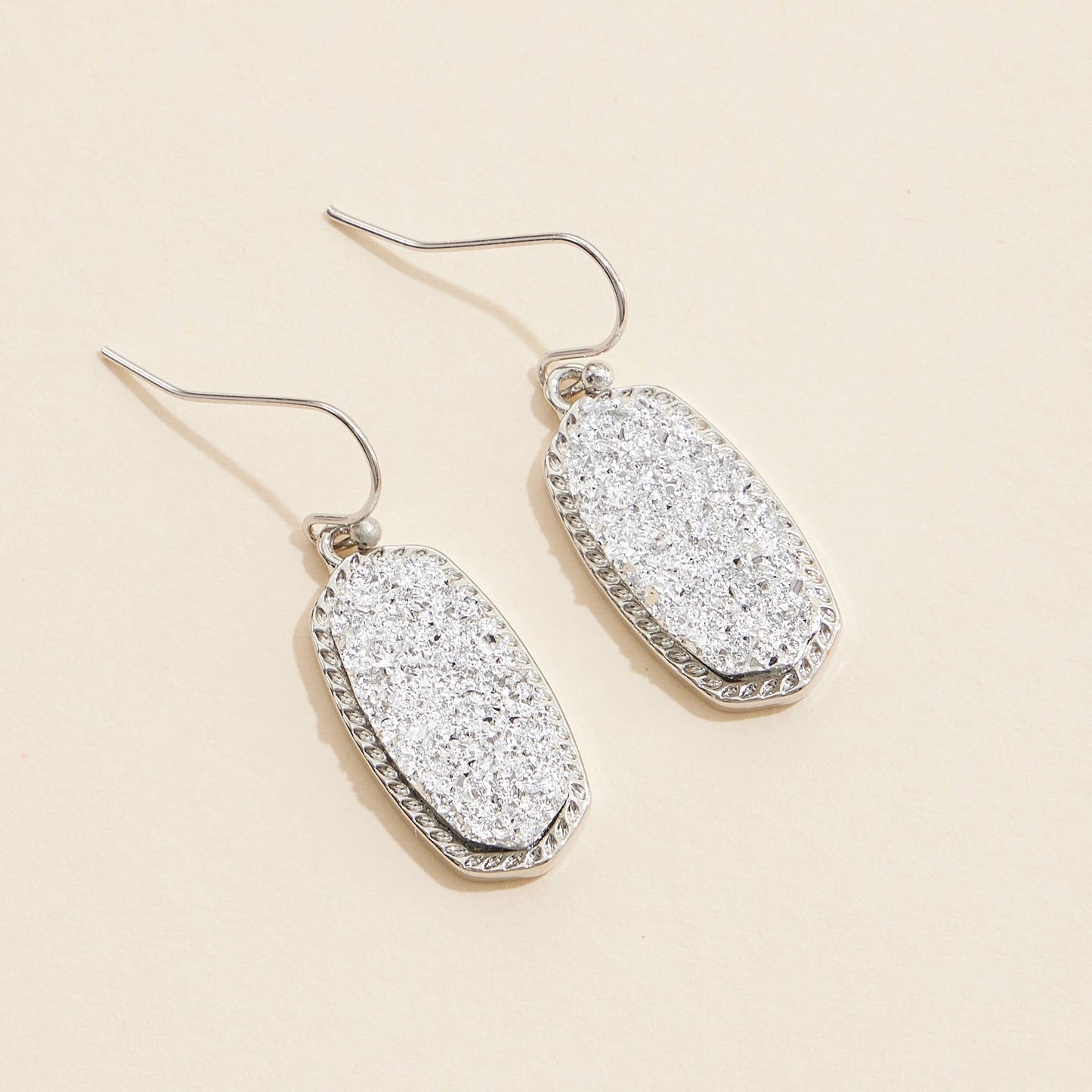 Druzy Stone Dangling Earrings