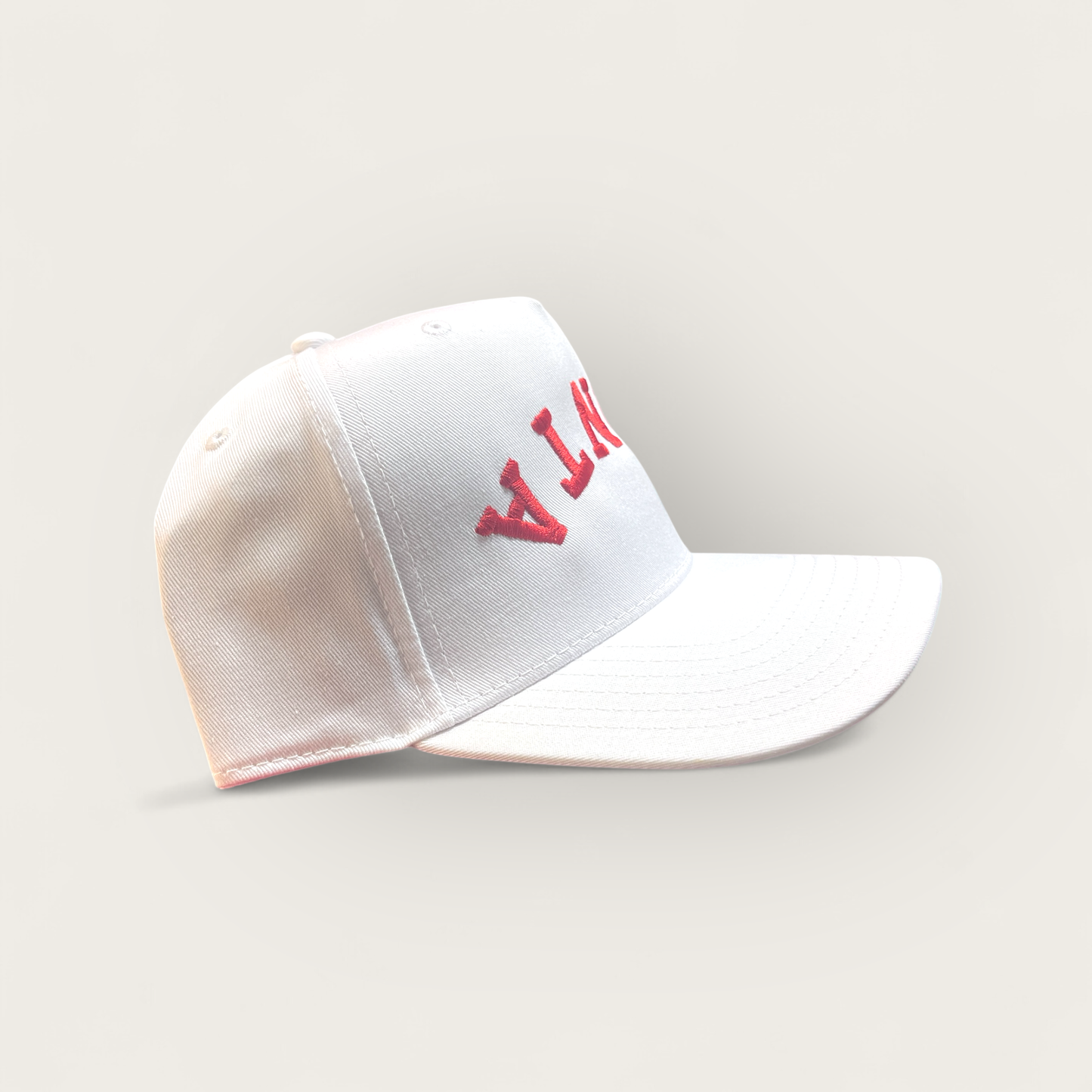 Santa Upside Down Classic Trucker Hat | White