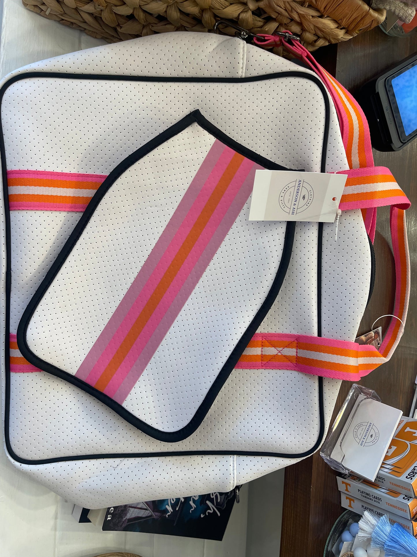 Pickle Ball Bag with Crossbody Strap