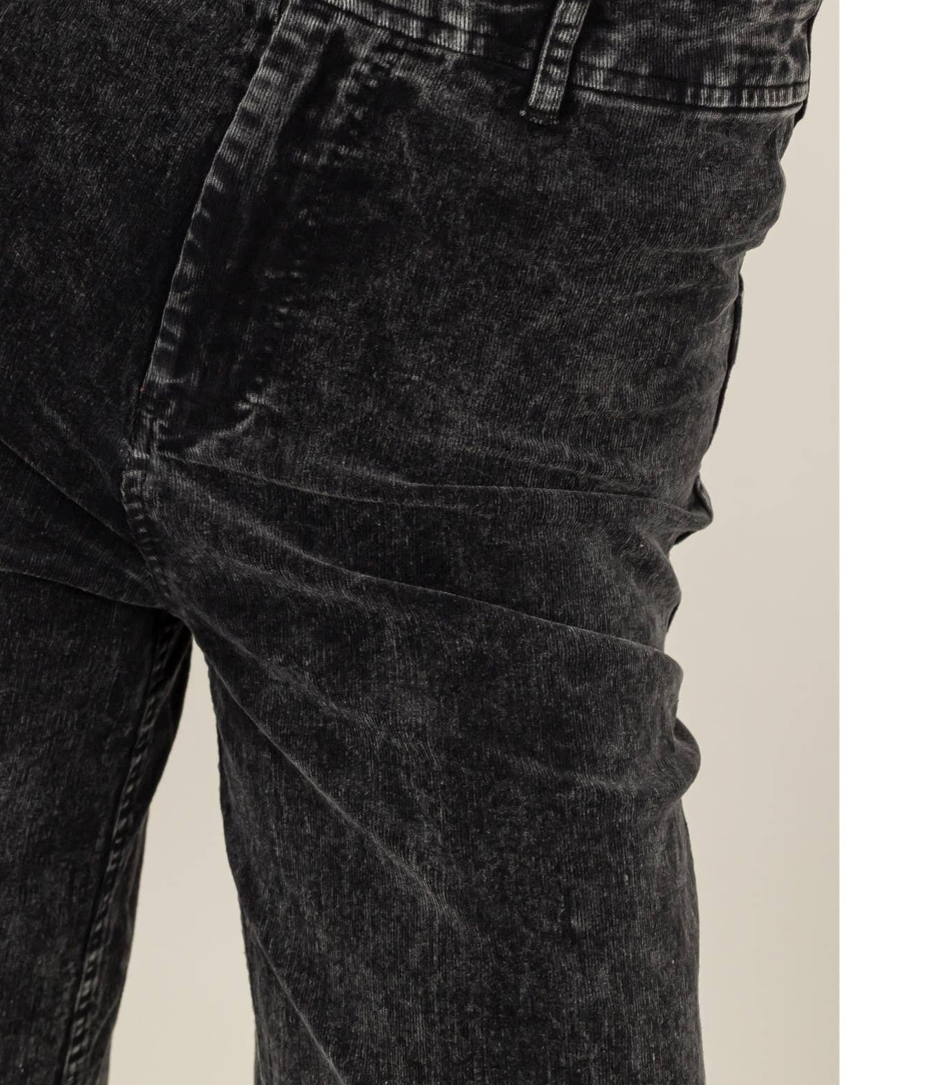 WASHED CORDUROY FLARE LEG PANTS