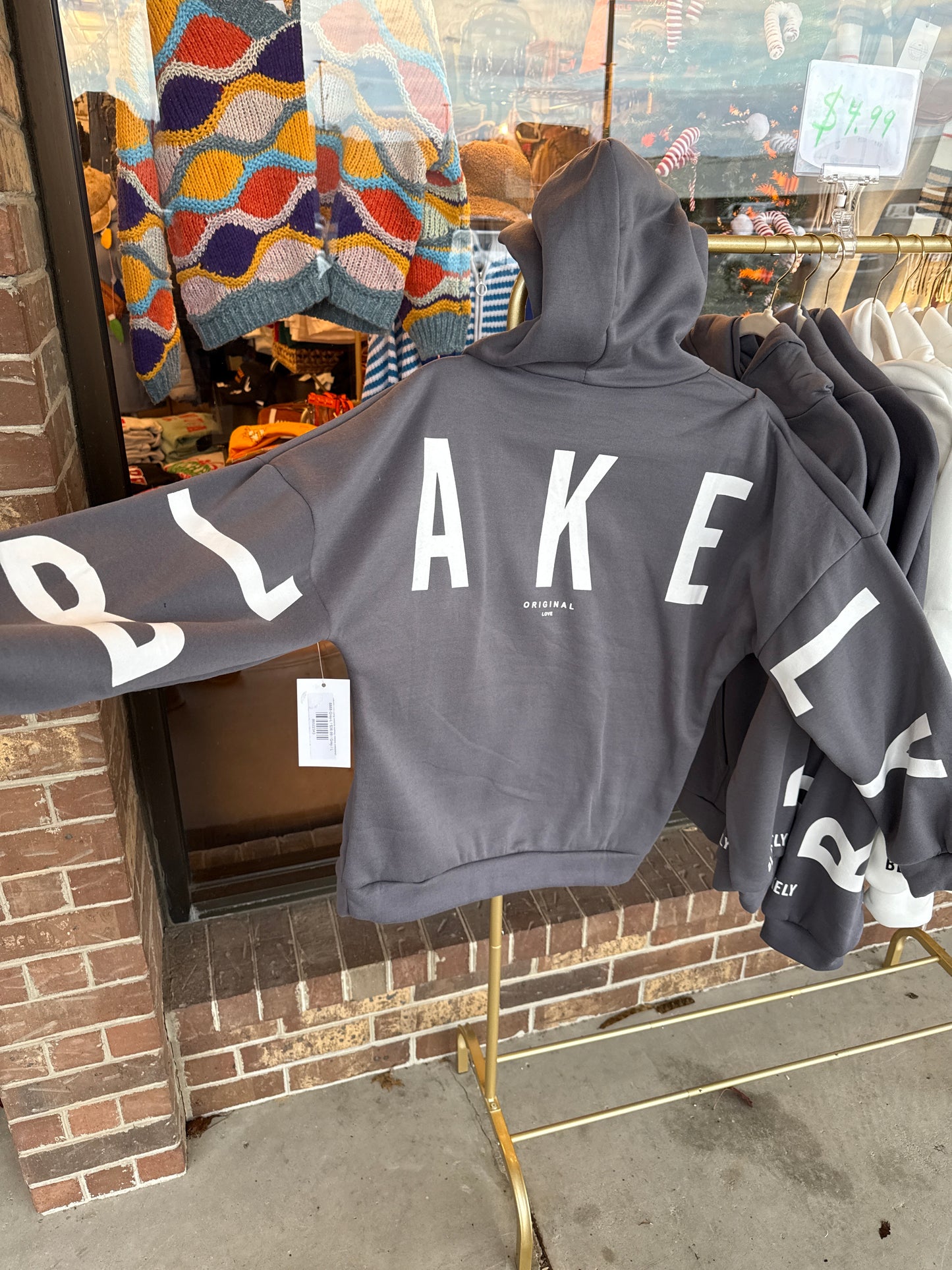 Ladies Print Long Sleeves Blakely Hoodie Sweatshirt