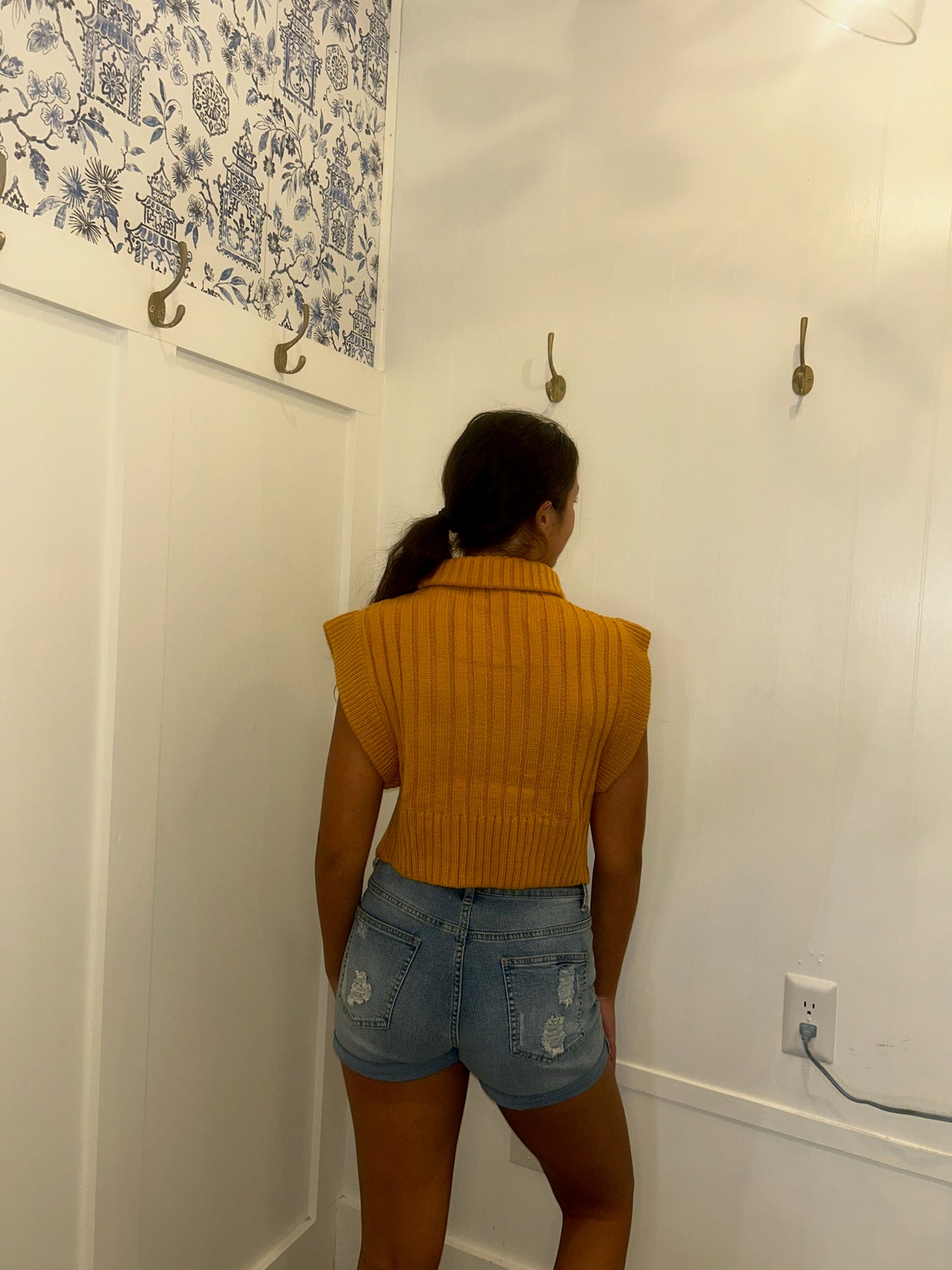 Rib Knit Women's Sweater Vest