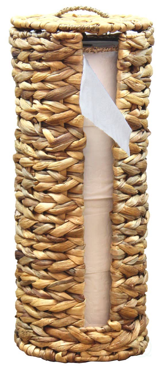 Wicker Water Tall Toilet Tissue Paper Holder - 4 Wide Rolls