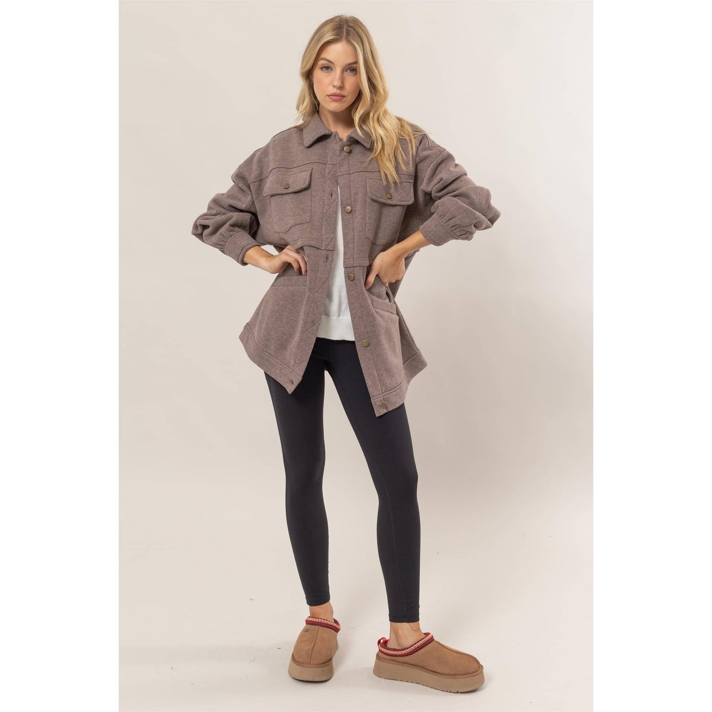 Washed Fleece French Terry Jacket