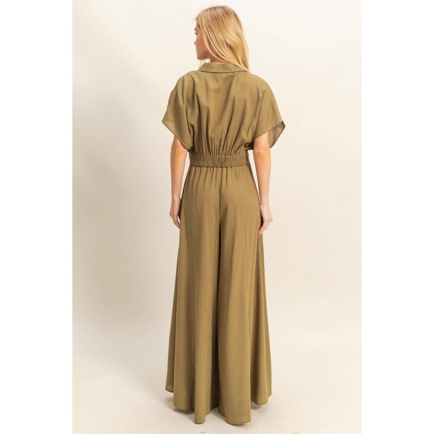 Surplice Top And Palazzo Pants Set (Sold as Separates)
