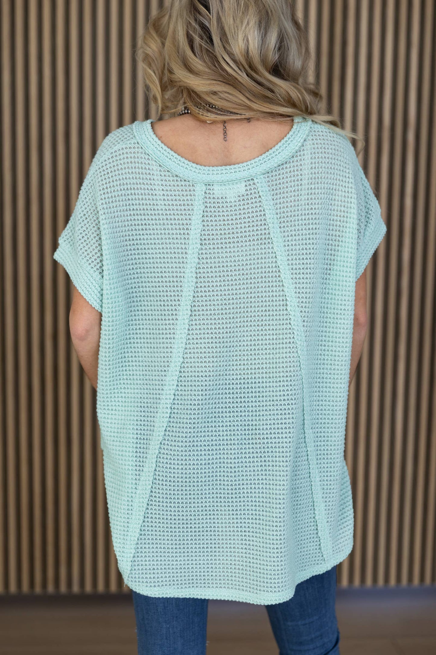 Round Neckline Crochet Poncho Sleeve Top