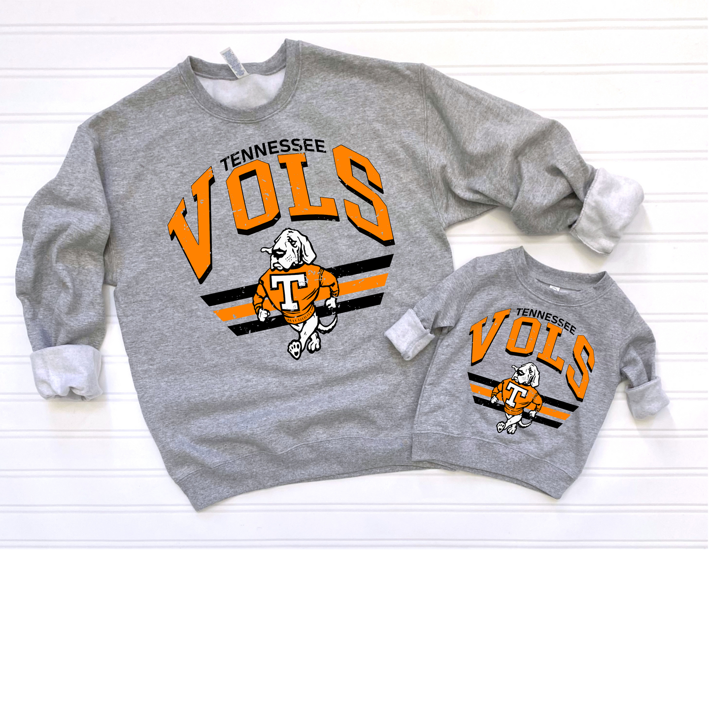 Tennessee stripes sweatshirt or tee adult and kids