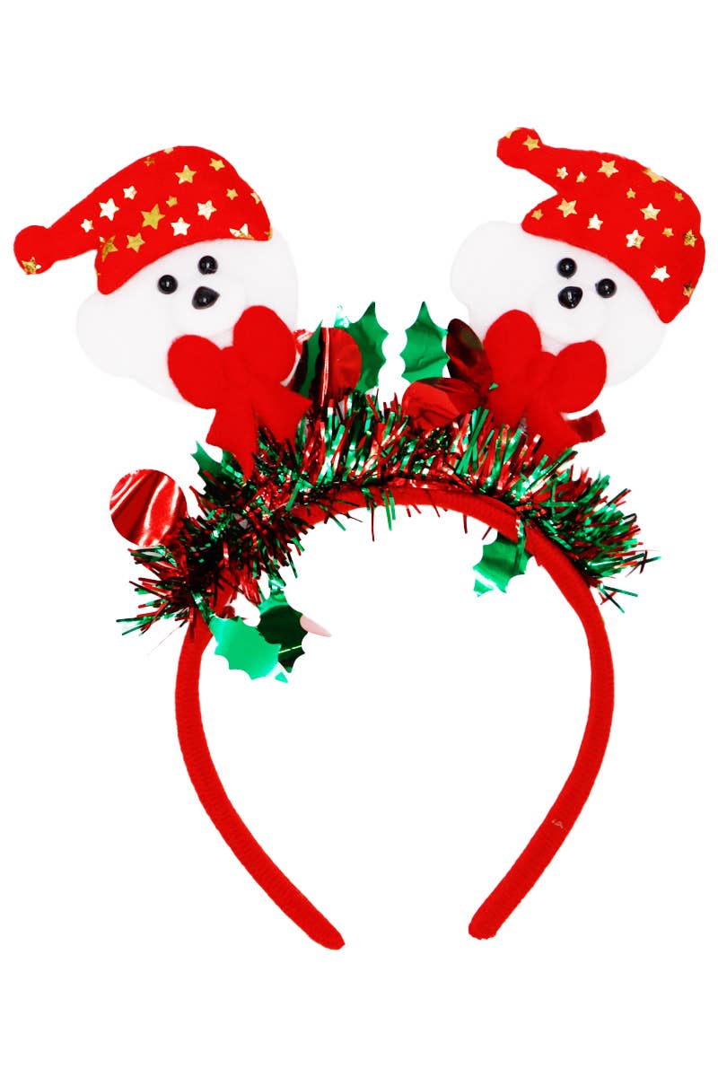 Christmas Shimmery Tinsel Novelty Head Boppers