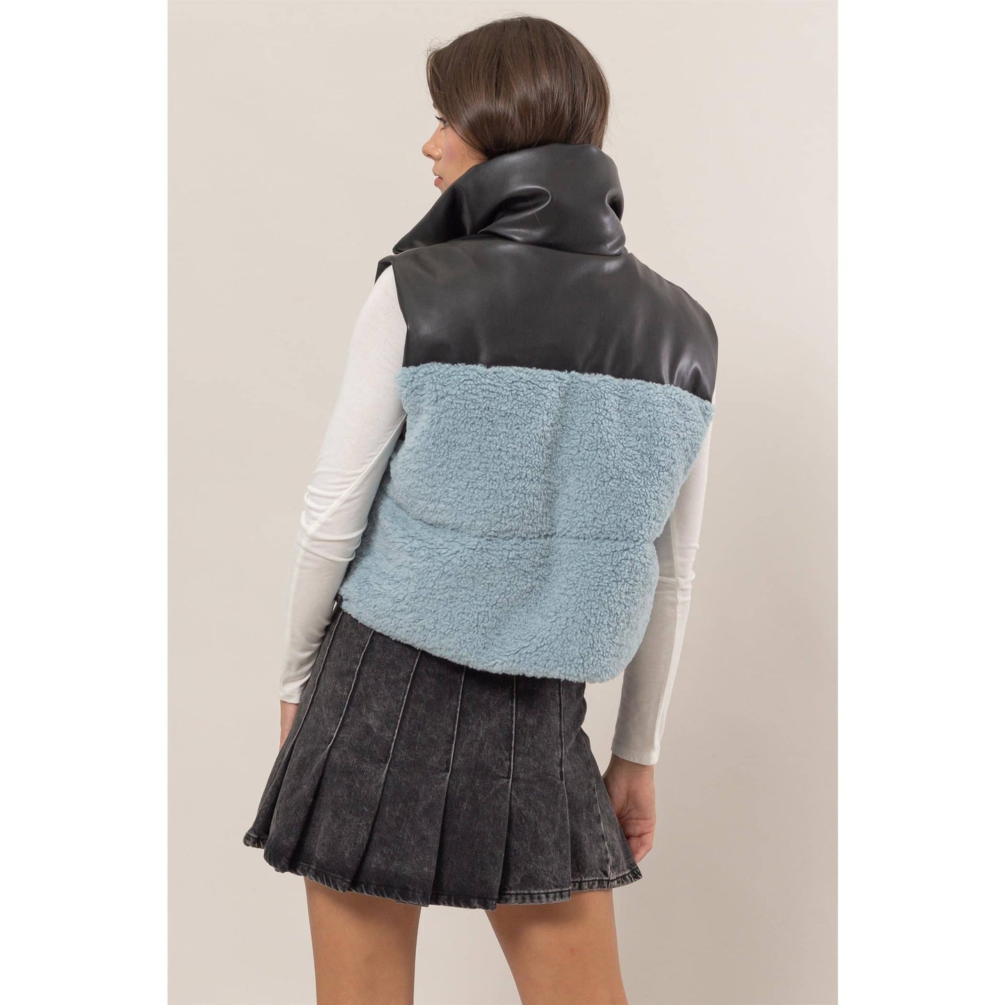 Sherpa Pu Puffer Vest