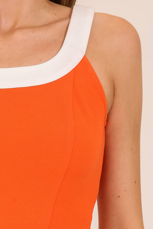 Game Day Retro Contrast Trim Two-Piece Skirt Set (Sold as Separates)